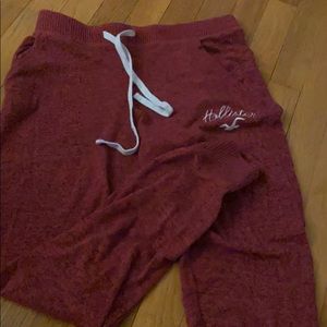 Maroon Hollister Joggers